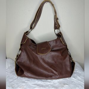 Matt And Nat Brown Leather Hobo Bag